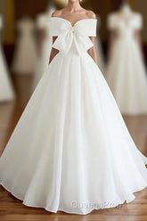White Sweetheart Long Evening Prom Dress, White Formal Dress
