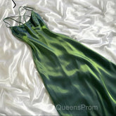 Vintage Green Simple Long Party Dress