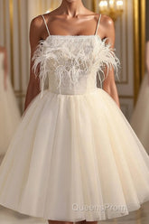 Chic Sleeveless Spaghetti Straps Tulle Princess Homecoming Dress