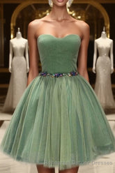 Cute Sweetheart Neck A-Line Classy Homecoming Dresses