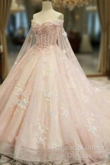 A Line On & Off Shoulder Dresses | V Neck Floor Length Lace Gown Girls Wear Semi Formal Prom Dress