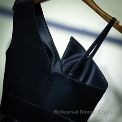 A Line One Shoulder Short Black Semi Formal Prom Dresses, Short Black One Shoulder Formal Graduation Dresses