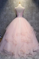Ball Gown Long Semi Formal Prom Dress Flowers Gorgeous Quinceanera Dresses With Flowers