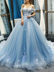 Ball Gown Semi Formal Prom Dresses Floral Dress Quinceanera Court Train Short Sleeve Sweetheart Lace With Pleats Appliques