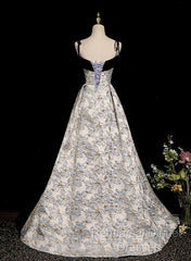 Beautiful Satin Sweetheart Off Shoulder Semi Formal Prom Dress, A-Line Satin Evening Dress