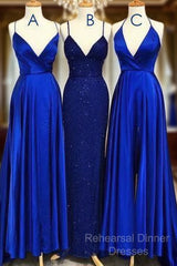 Blue Gray Tulle V Neck Flower Lace Long Dress Lace Semi Formal Prom Dress