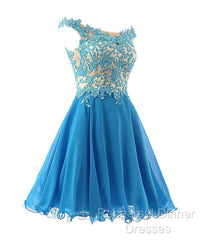 Blue Homecoming Party Dress
