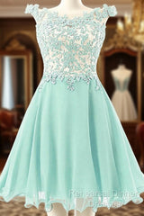 Blue Homecoming Party Dress