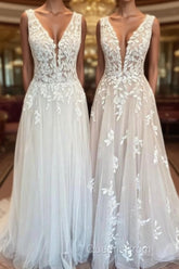 Classy Long A-Line Sweetheart Appliques Lace Open Back Wedding Dress
