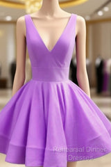 Cute Lavender Homecoming Dresses