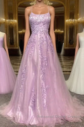 Elegant Semi Formal Prom Dresses A-line Lace Appliques Sweet 16 Party Gown