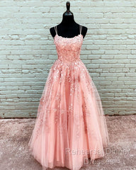 Elegant Semi Formal Prom Dresses Ball Gown Tulle Floor Length Lace Embroidery