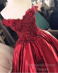 Gorgeous Beaded Lace V Neck Off Shoulder Long Burgundy Semi Formal Prom Dresses