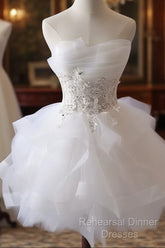 Lovely Tulle Short Party Dress, Cute Teen Junior Semi Formal Prom Dress