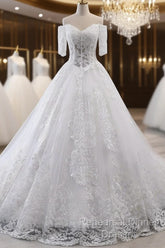 Luxury Lace Vestidos De Novia Ball Gown Wedding Dress Semi Formal Prom Dresses Long