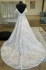 Mermaid Lace/Tulle  A-Line Wedding Dress With Open Back