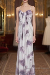 Pretty A Line Halter Floral Chiffon Long Semi Formal Prom Dresses Birthday Dress For Women