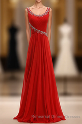 Elegant red crystal long skirt long skirt high - grade womens wear high-end womens Evening Dresses
