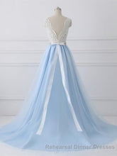 Sky Blue Long Elegant For Teens Beauttiful Semi Formal Prom Dresses
