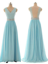 Lace Prom Dresses, Blue Prom Dress, Modest Prom Gown Light Blue Prom Gown Evening Dress, Backless Evening Gowns Party Gowns