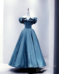 Ruffles Sleeves Satin Midi Bridesmaid Dresses