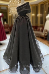 Sexy Long One Shoulder Semi Formal Prom Dresses