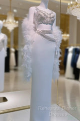 Sexy Sheath Straps White Semi Formal Prom Dresses 21Th Birthday Outfit