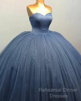 Silver Wedding Dresses Sweetheart Ball Gown