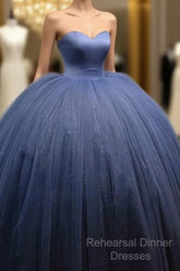 Silver Wedding Dresses Sweetheart Ball Gown