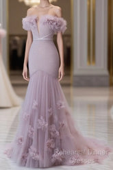 Strapless Pink Chiffon Creased Evening Dress Floor Length Mermaid Semi Formal Prom Dress With Sweep