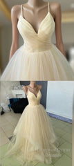 Stunning Champagne Color Wedding Dress Semi Formal Prom Dresses For Wedding Party