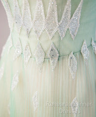Sweet Fairy Style Ball Gown For Birthday&Quinceanera-Sparkling Diamond  A-Line Tulle Evening Dress