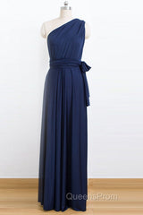 Tulle Floor-Length Sleeveless Convertible Bridesmaids Dress