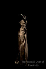 Vintage Mermaid Sweetheart Brown Long Semi Formal Prom Gown Fairy Semi Formal Prom Dresses