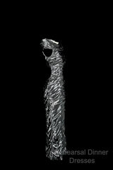 Vintage Sheath Off The Shoulder Silver Gray Sleeveless Long Semi Formal Prom Gown Fairy Semi Formal Prom Dresses