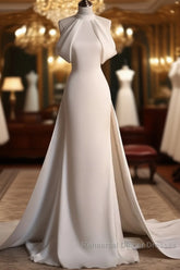 Weitese Dress Semi Formal Prom Dress Stores Gorgeous Halter Mermaid Long Semi Formal Prom Dress Light Wedding Dress With Train Party Dress Formal WomenS Dresses