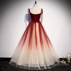 Fairytale Red Gradient Semi Formal Prom Dress