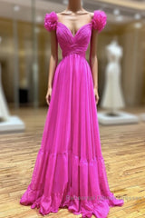 A-Line Backless Long Semi Formal Prom Dresses, Red Long Evening Dresses