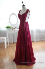 A-Line Chiffon Semi Formal Prom Dress Bridesmaid Dress