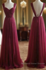 A-Line Chiffon Semi Formal Prom Dress Bridesmaid Dress