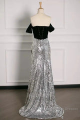 A Line Off The Shoulder Sexy Sequin Formal Dresses Bridesmaid Dresses Evening Gown Semi Formal Prom Dress