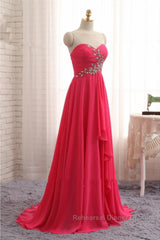 A-Line Semi Formal Prom Dresses Elegant Dress Formal Asymmetrical Sleeveless Strapless Chiffon Backless With Rhinestone Ruched Ruffles