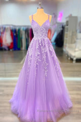 A-Line Semi Formal Prom Dresses Maxi Dress Formal Court Train Sleeveless Spaghetti Strap Stretch Chiffon With Appliques Shouder Flower