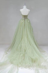 A-Shaped Tight Fitting Corset With Sage Green Chiffon On The Back Long Adult Dress Sage Semi Formal Prom Dress