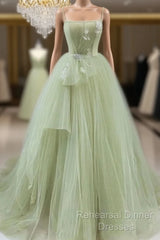 A-Shaped Tight Fitting Corset With Sage Green Chiffon On The Back Long Adult Dress Sage Semi Formal Prom Dress