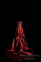 Aesthetic Ball Gown Strapless Burgundy Taffeta Semi Formal Prom Dress Ruffle Long Party Dress