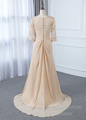 Appliques Lace 3/4 Sleeves Sweetheart Mother Of The Bride Dresses