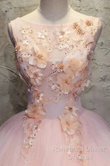 Ball Gown Long Semi Formal Prom Dress Flowers Gorgeous Quinceanera Dresses With Flowers