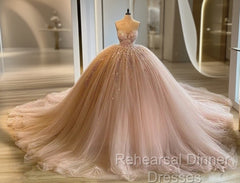 Ball Gown Pink Semi Formal Prom Dresses Quinceanera Dresses Ed600