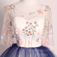 Beautiful Gradient Ball Gown Long Party Dress, Gradient Formal Dress